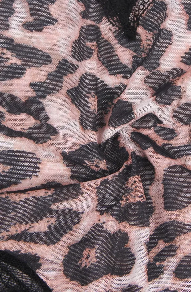 Teddies And Bodies YesX YesX YX854 Leopard Bodysuit