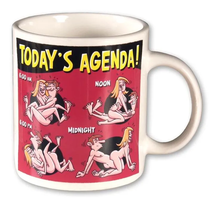 Todays Agenda Coffee Mug Novelty Vibrators