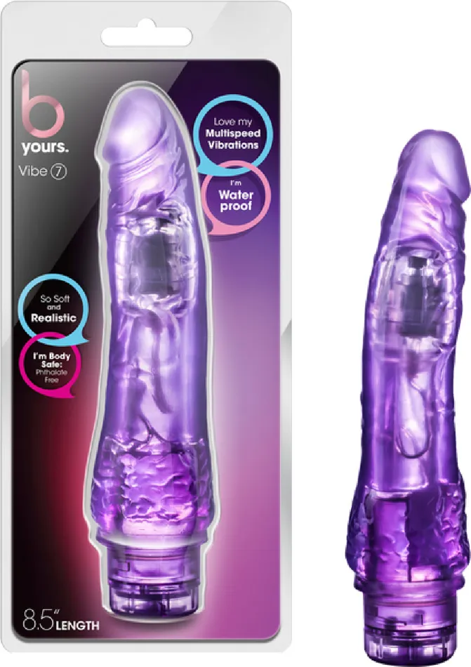 Vibe 7 Multi Function Speed Vibrator Dildo Dong Sex Toy Adult Pleasure Purple Blush Novelties Vibrators