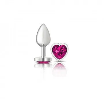 Viben Toys Anal Cheeky Charms Heart Plug with Pink Gemstone