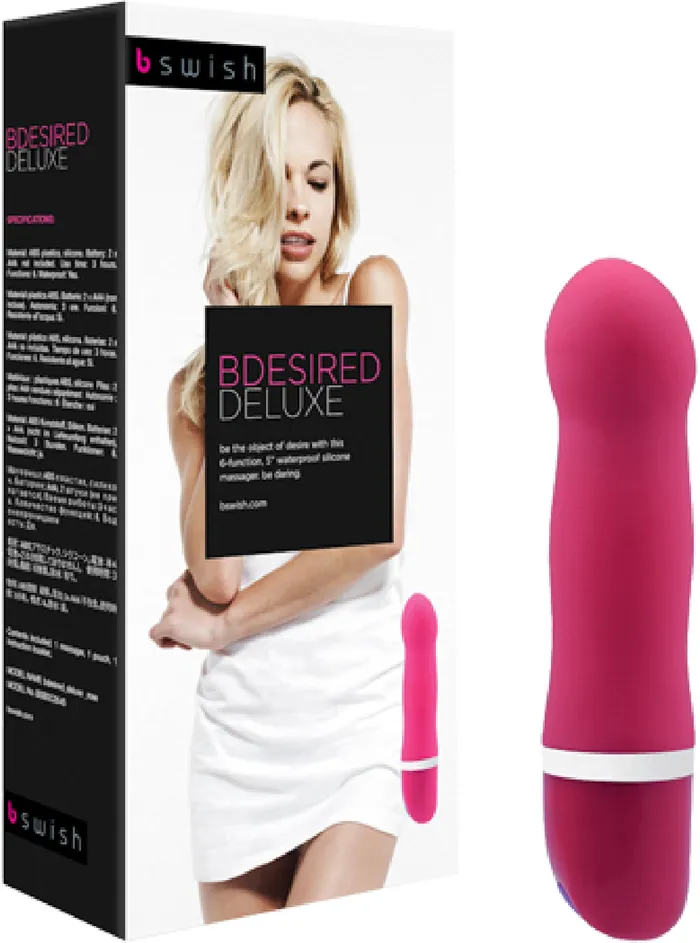 Vibrators B Swish BDESIRED Deluxe Multi Speed Vibrator Pleasure Toy by Bswish Rose Pink