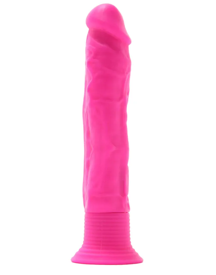 Vibrators Erotica Adult Toys Neon Silicone Wall Banger Vibe in Pink