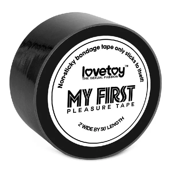 Vibrators My First NonSticky Bondage Tape Black Lovetoy