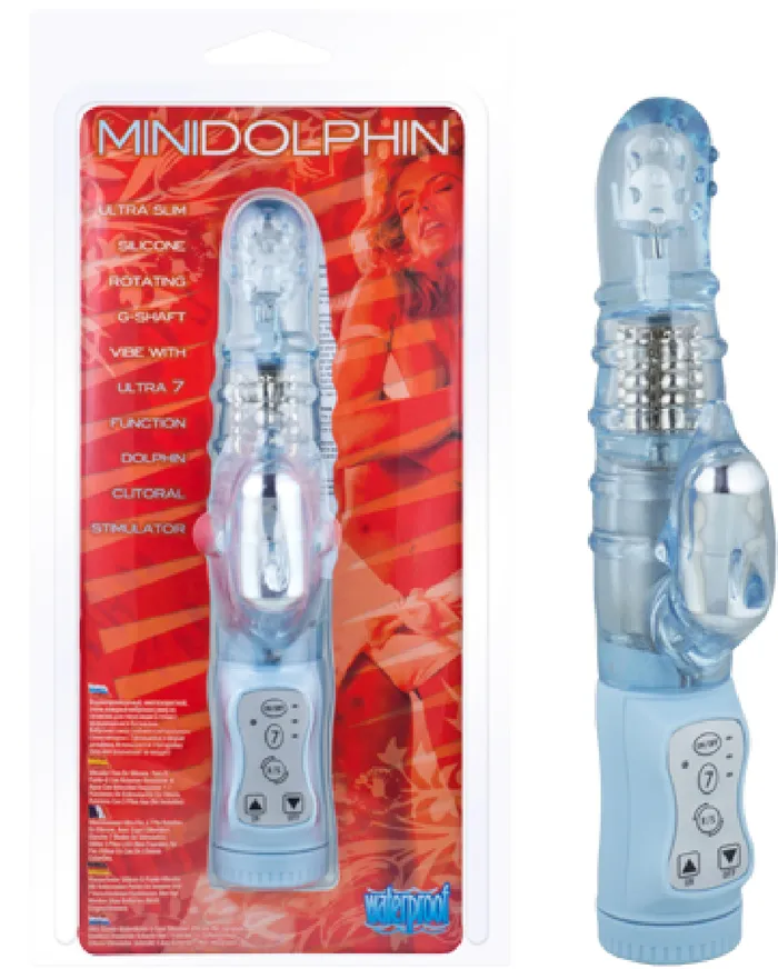 Vibrators Seven Creations Mini Dolphin Blue Sex Toy Adult Pleasure