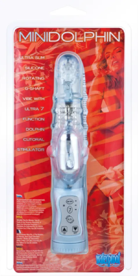 Vibrators Seven Creations Mini Dolphin Blue Sex Toy Adult Pleasure