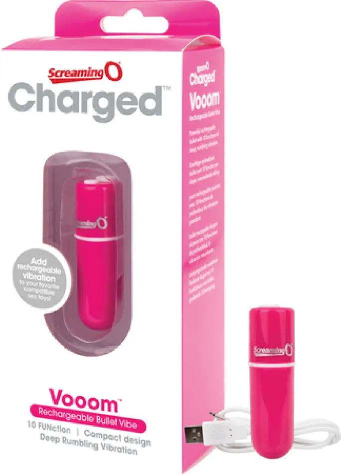 Vooom Bullet Pink Vibrator Dildo Sex Toy Adult Orgasm Screaming O Vibrators