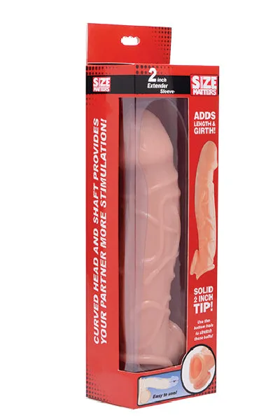 XR Brands Dildos 2 Inch Extender Sleeve Flesh