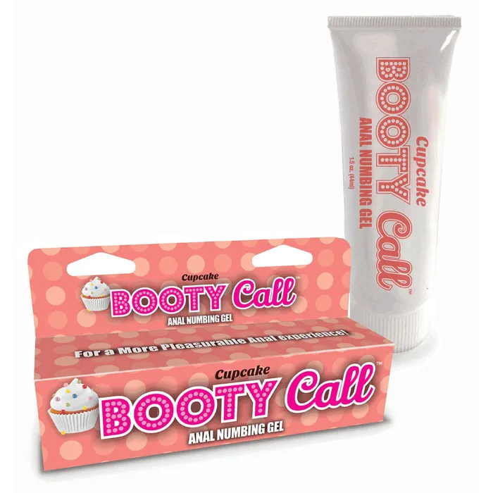 Anal Little Genie Booty Call Anal Numbing Gel Cupcake Flavoured Anal Numbing Gel 44 ml 15 oz Tube