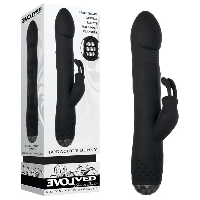 Evolved Vibrators Evolved BODACIOUS BUNNY 229 cm USB Rechargeable Rabbit Vibrator