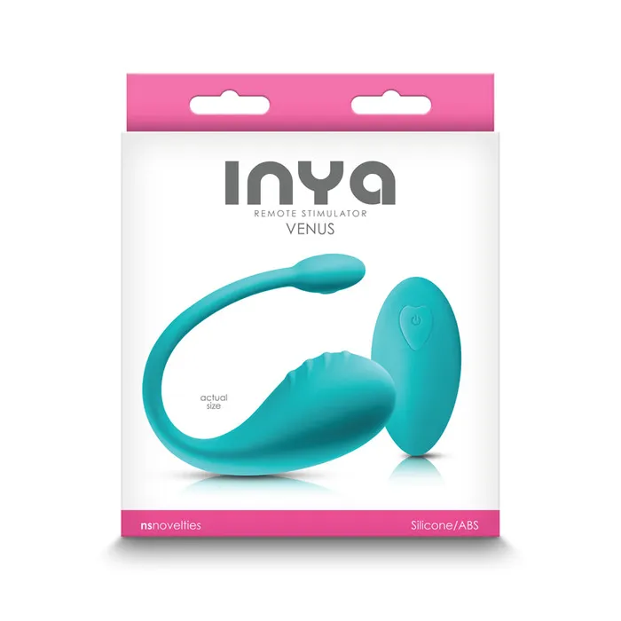 Female Sex Toys INYA Venus Teal Teal USB Rechargeable Stimulator with Remote NS Novelties