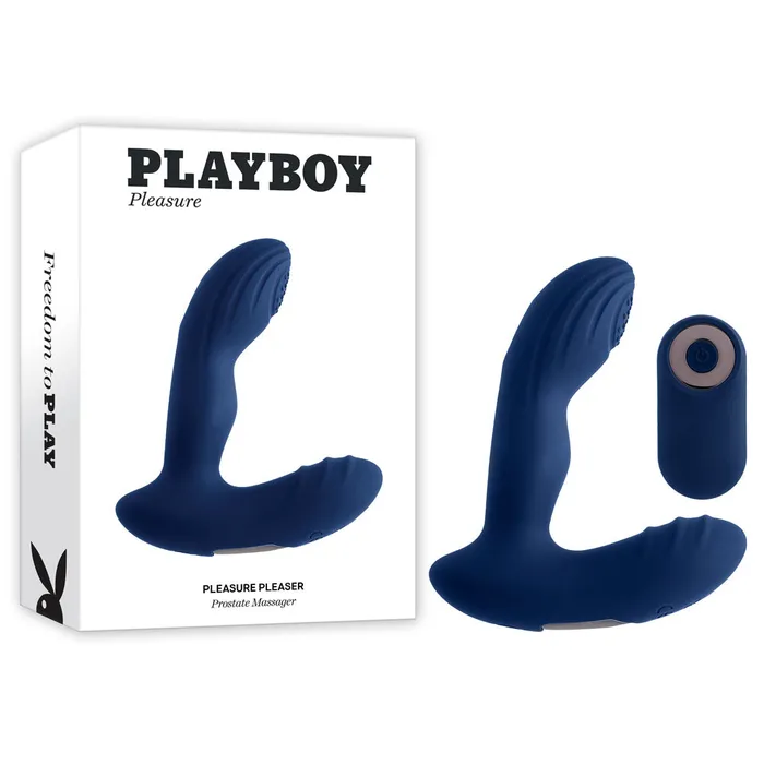 Male Sex Toys Playboy Pleasure PLEASURE PLEASER USB Rechargeable Vibrating Prostate Massager with Wireless Remote Playboy Pleasure