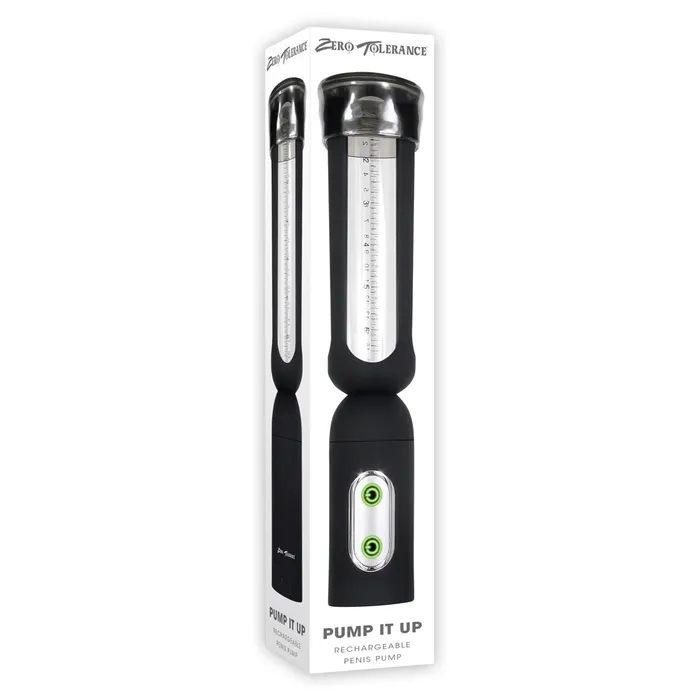 Male Sex Toys Zero Tolerance Pump It Up Rechargeable Penis Pump Black Zero Tolerance