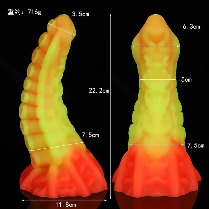 MRIMIN Soft Silicone Cthulhu Octopus Tentacle Dildo with Suction Cup Hentai Sex Toy Design for Gspot Stimulation MRIMIN Female Sex Toys