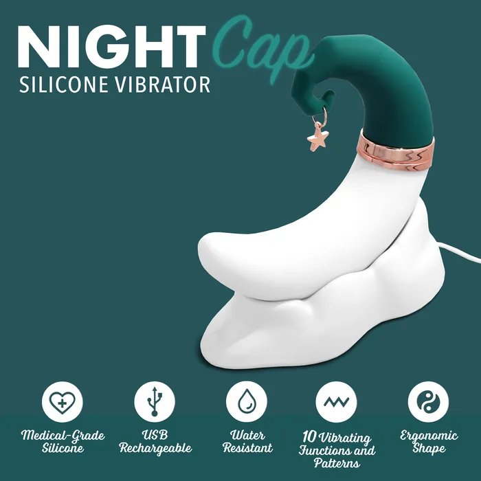 NIGHTCAP SUCTION SILICONE VIBRATOR Sunset Novelties Female Sex Toys