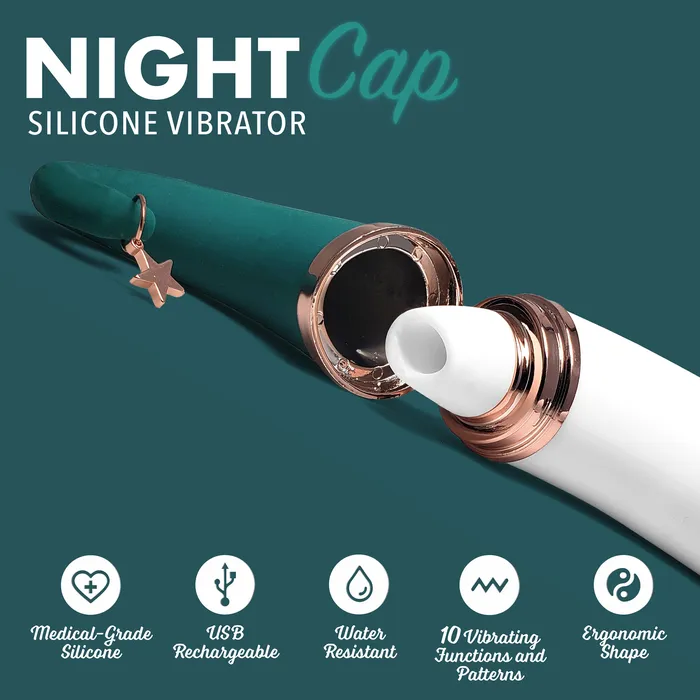 NIGHTCAP SUCTION SILICONE VIBRATOR Sunset Novelties Female Sex Toys