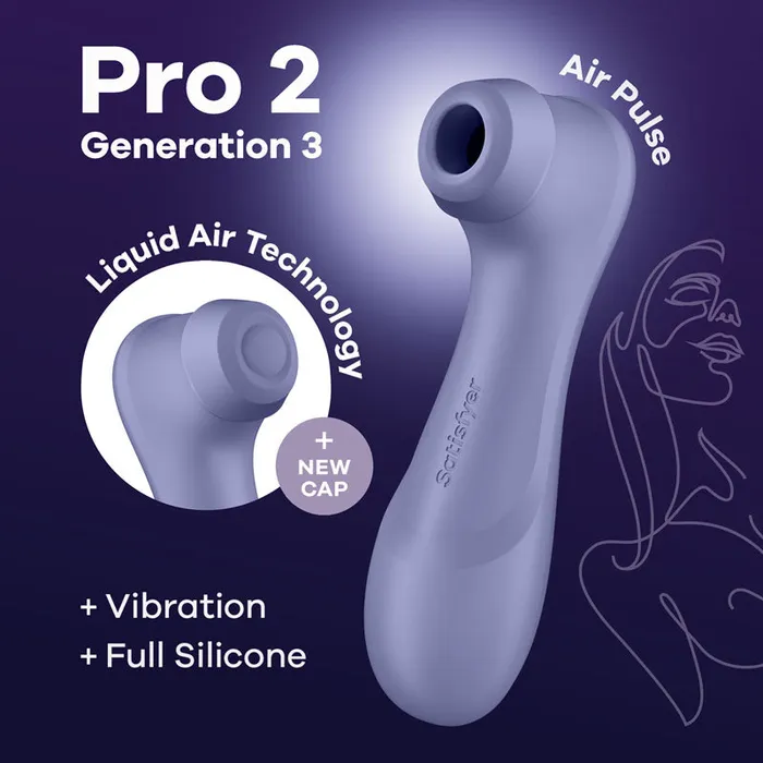 Satisfyer Vibrators Satisfyer Pro 2 Generation 3 Lilac Lilac TouchFree USBRechargeable Clitoral Stimulator