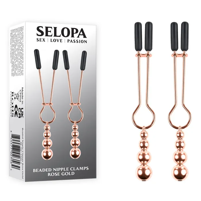 Selopa Anal Selopa BEADED NIPPLE CLAMPS Nipple Clamps Set of 2