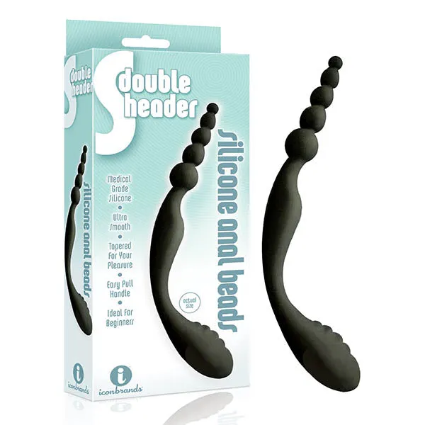 The 9s SDouble Header Double Ended Anal Beads Icon Brands Male Sex Toys