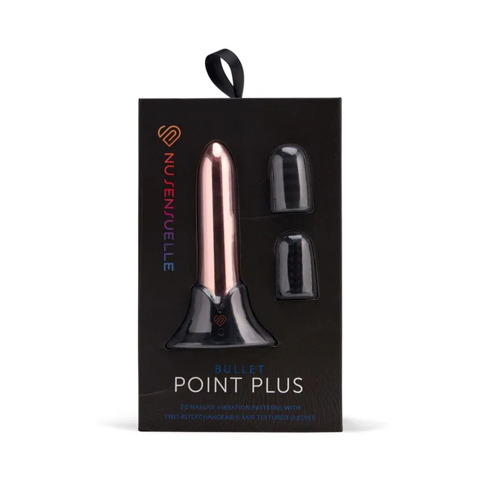 Vibrators Nu Sensuelle Nu Sensuelle Point Plus Bullet with Sleeves Rose Gold